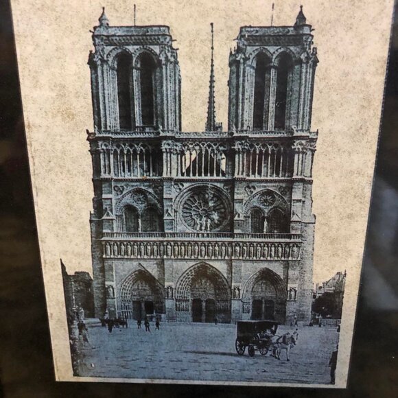 NWT ALEXANDRA'S ACCENTS Set of 4 Framed Old World French Architectural Prints 9" - Picture 7 of 8